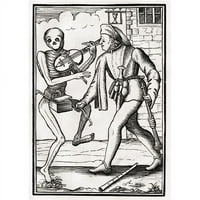 Posterazzi DPI1861732Large Smrt dolazi na muzičar iz Der Todten Tanz ili ples smrti objavio je Basel