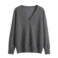 Viadha džemperi za žene Novo proljeće i novi džemper Cardigan V-izrez dugi rukav plus preveliki kardigan