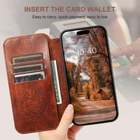 Novčanica futrole za iPhone Pro novčanik [kompatibilan sa magsafe] magnetska koža Flip Folio Cover Kickstand