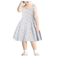 Adviicd Prve haljine za djevojčice 7 - Dječja haljina Kids Girls cvjetna odjeća Plaža Plaža Djeca za