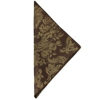 Ultimate Textile Miranda Damask Tkanina za večeru Salveta - Jakquard Weave, čokolada smeđa