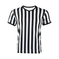 Nogometni sudija kostime dres nogometne košulje Retro Muns Top za nogometnu igru ​​ili casual nose v-vrat