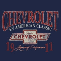 Tee Luv Muškarci su izblijedjeli američku klasičnu Chevrolet Hoodie