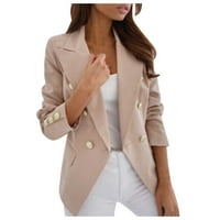 Kardigani za ženske čišćenje Žene plus veličina Sil Satin jakna Svečani kardigan džepovi radnog kaputa