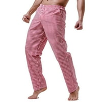 Muške Jogger casual pantalone muške ležerne kuće pantalone pamučne tanke prugaste pidžame Srednje pamučne