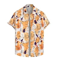 Muška majica Muški ljetni tisak kratkih rukava Labava ležerna košulja Muške havajske stilske majice