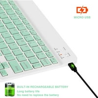 U lagana tastatura i miša sa pozadinom RGB svjetlo, višestruki uređaj Tanak punjiva tipkovnica Bluetooth