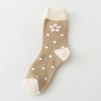 Riforla ženske zimske čarape jesen i zima Srednja cijev čarape za ispis tople čarape B jedna veličina