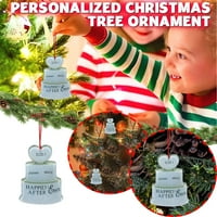 Akril personalizirano božićno stablo Ornamentrođen baby yutnsbel