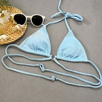 Ženske odjeće za plažu Split kupaći kostim čvrstih boja na plaži u visokoj struku Bikini