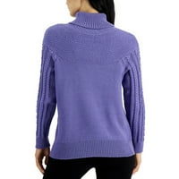 Alfani ženski kabel-pleteni duks džemper sa konsin plavom veličinom m