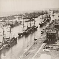 Suez kanal: Port je rekao. NORT je rekao, Egipat, ulaz u Suez kanal. Fotografirao C1894. Poster Print