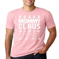 Mama claus ruus ružni božićni džemper muška grafička majica, svijetlo ružičasta, 3xl