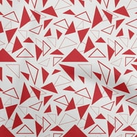 Onuone pamučne kambric crvena tkanina geometrijska haljina materijala tkanina za ispis tkanina sa dvorištem