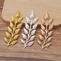 Hesoicy list Charm DIY ručno izrađeni zanat Zlatni boju listovi bakrena šarm šivaće zalihe