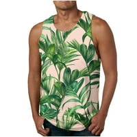Awdenio Clearence Muški tenkovi novi modni casual muški ljetni cvjetni havajski Camisole Print sport