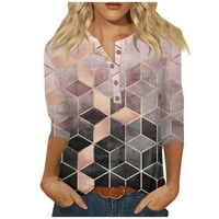Feternal Women Slatke tinejdžerske bluze Casual plus veličina osnovnih vrhova Pulover za majice rukave