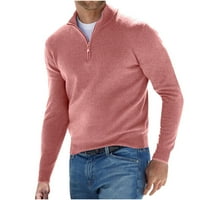 Puntoco Plus Veličina zaklonjeni muške vunene džemper za savjetljuju kruni dugi rukavi pleteni puloveri