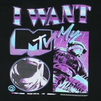 Muzička televizija Logo Muški moonman Collage Crewneck TEE majica