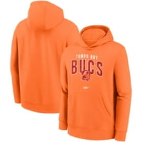 Mladi Nike Orange Tampa Bay Buccaneers premotavaju se povikuju pulover hoodie