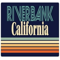 Riverbank California Frižider Magnet Retro Design