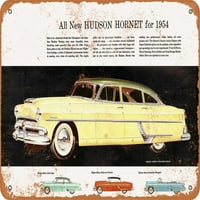 Metalni znak - Hudson Hornet - Vintage Rusty Loot Metal znak