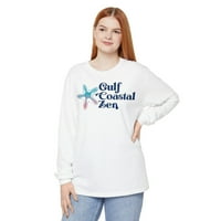Gulf Primorski Zen Zaboravljena obala zvijezda Riba Logo Plaža Mekana majica s dugim rukavima