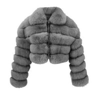 Idoravanske zimske kapute za žene plus veličine za čišćenje žene plus veličina FAU kaput topla krznena