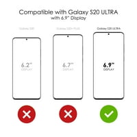 Distinconknk Clear Shootofofofoff Hybrid futrola za Galaxy S ultra 5g - TPU branik akrilni zaštitni