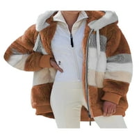 Blotona ženski termalni kaput različito zatvarač zatvarača otvoren prednji kaput