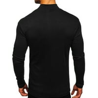 INLEIFE Muška majica, muški pulover s visokim vratom Dugih rukava s dugim rukavima zadebljanu majicu