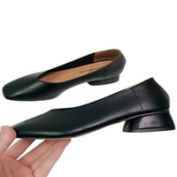 Ženske cipele protiv klizanja cipele vjenčane lagane pumpe Radni klizanje na petama crna 6,5