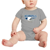 Slatka Indianapolis jednodijelna odjeća za nogometni odjeću za bebe