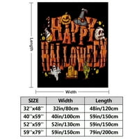 Halloween Dekorativni pokrivač-tamna horor pokrivač za spavaću sobu dnevni boravak, zastrašujuća fantasy