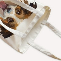 Pas Slatko Print Priroda Tote torba Na ramenu Torbe za torbe Horizontalne za višekratnu ekološku torbu