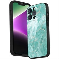 Aqua-Green-Marble Telefon za telefon za iPhone Pro za žene Muška Pokloni, Mekani silikonski stil Otporan