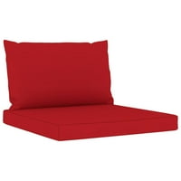 Paletni kauč jastuci crvena tkanina