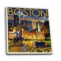 Boston, Massachusetts, Skyline noću