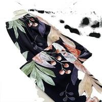 Ležerne postrojenja Print Okrugli izrez Pant setovi kratkih rukava Multicolor Womens Pidžama Garniture