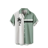 Muška ležerna stilski odjeća za plažu s kratkim rukavima ljetna bluza