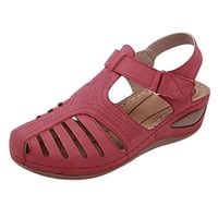 Clearića ženske sandale Ljetne modne casual sandale ravne cipele s punim bojama