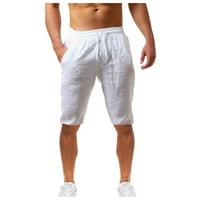 SHPWFBE muške kratke hlače Modne ležerne ljetne kratke hlače Pamučne hlače u boji za muškarce za muškarce
