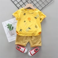 Zuwimk Baby Boy Outfit Sets, Toddler Baby Boy odjeća Ljeto Mama dječak majica kratkih rukava majica