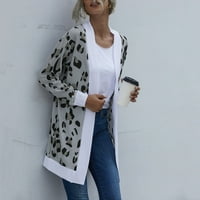 Ženska haljina s dugim rukavima vruća prodaja Žene Dugi rukav Cardigan Casual Leopard Tie-Dye Ispis