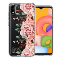 Slučaj za Samsung Galaxy a rumenij ružičasti ružičasti proljetni cvijeće Peony Rose Poklopac telefona