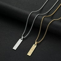 Znakovi elemenata medaljon nehrđajućeg zlata pozlaćena ogrlica za žene ili muškarce