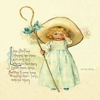Dječji rime: Little Bo Peep Poster Print Maud Humphrey