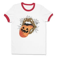 PUMPKIN usne Halloween zvona za majicu u unise X-Veliki bijeli crveni