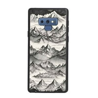 Ručno crtano-planina-vrhovi - telefon za Samsung Galaxy Note za žene Muškarci Pokloni, mekani silikonski