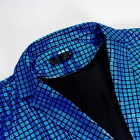 Pimfylm Muški sportski kaputi modni otvoreni prednji muški jakne plavi 2xl